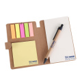 Marca em branco Cube Stick Glue Leather Sticky Notepad